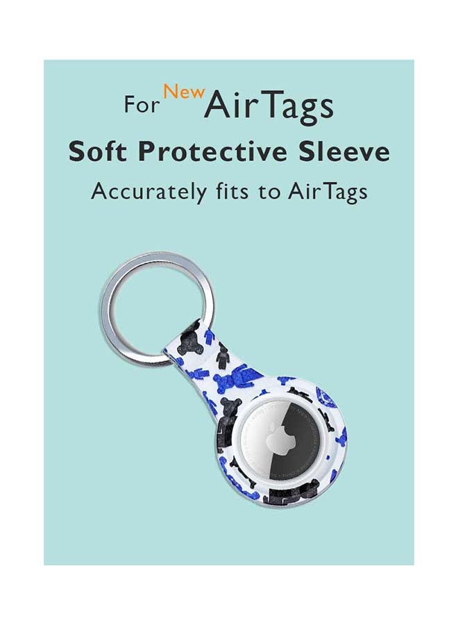Theodor - Silicone Protective Case Cover For Apple Airtags Wireless Tracker With Antilost Keyring Teddy 12 - Image 1