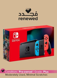 Renewed - Switch Console (Extended Battery) with Neon Blue and Red Joy‑Con - v1638769911/N43838607A_1