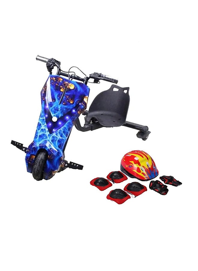 Mini 36V 3-Wheels Electric Drifting Scooter Blue - Image 1