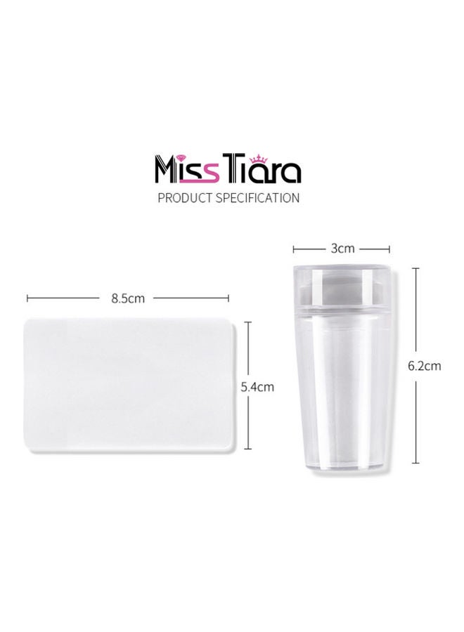 MissTiara - Nail Art Stamping Stamper Polish Kit Clear - Image 1