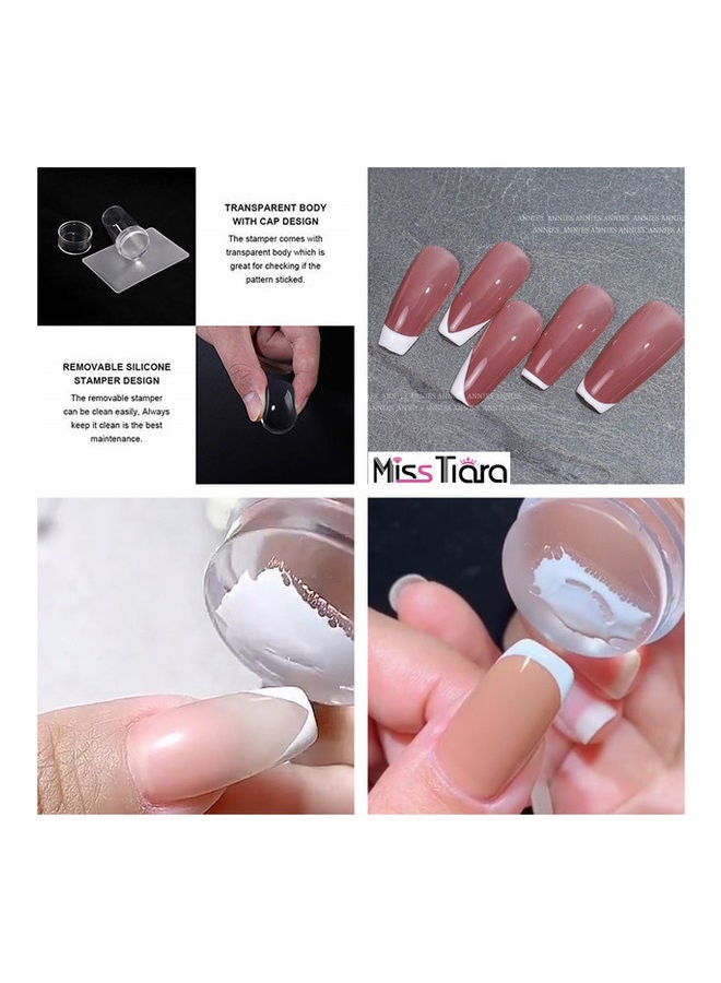 MissTiara - Nail Art Stamping Stamper Polish Kit Clear - Image 1