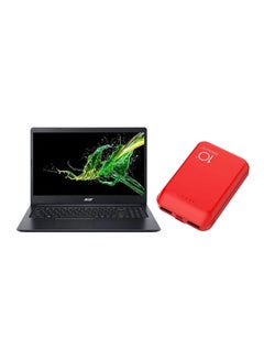 Aspire 3 Laptop With 15.6 Inch HD Display/Intel Celeron N4000/4GB RAM/1TB HDD/Intel UHD Graphics/DOS(Without Windows)/ With 10000 mAh Dual USB Power Bank English/Arabic Charcoal Black