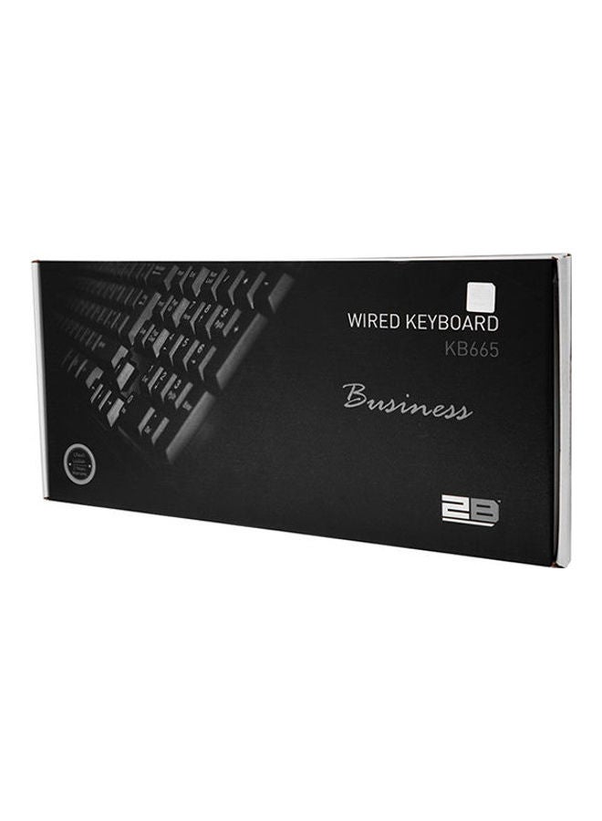 2B Business Series Wired Multimedia Keyboard Black  - Image 3