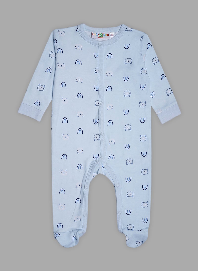 lily and jack - 5 Piece Baby Combo Set Powder Blue - Image 1