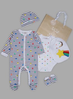 5 Piece Baby Combo Set Multicolour