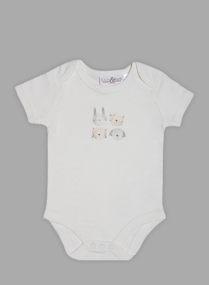 lily and jack - 5 Piece Baby Combo Set Cream - Image 1