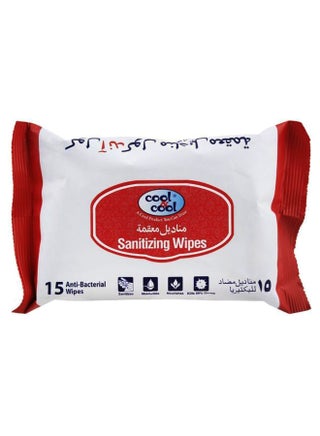Cool & Cool Antibacterial Sanitizing Wipes 15's - v1638784003/N11293109A_1