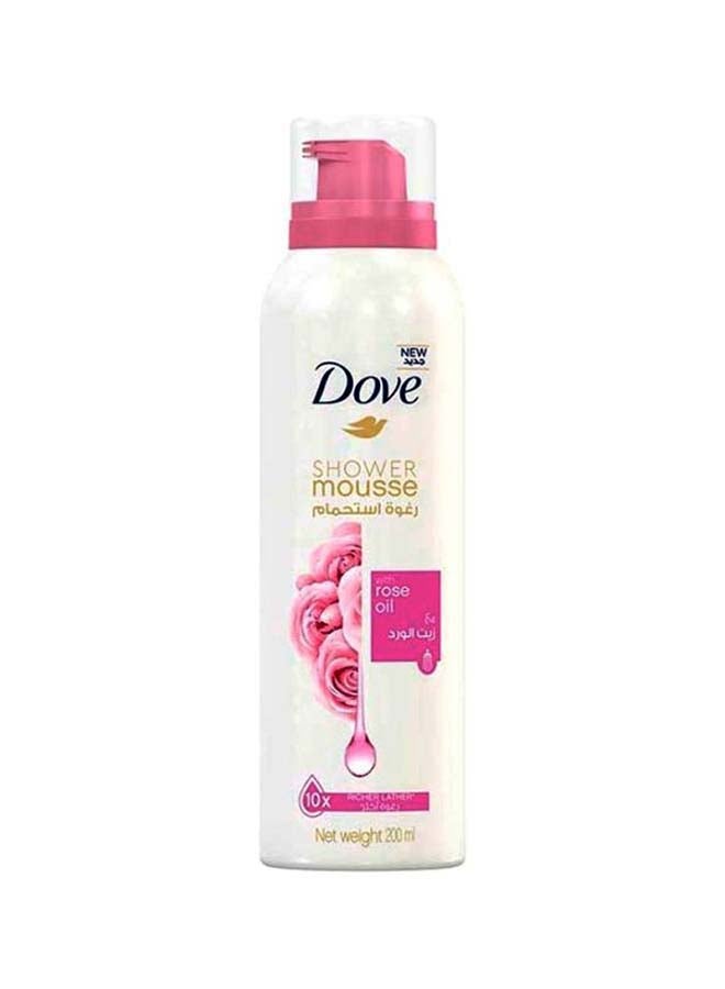 Dove - Shower Mousse With Rose Oil 200ml - Image 1