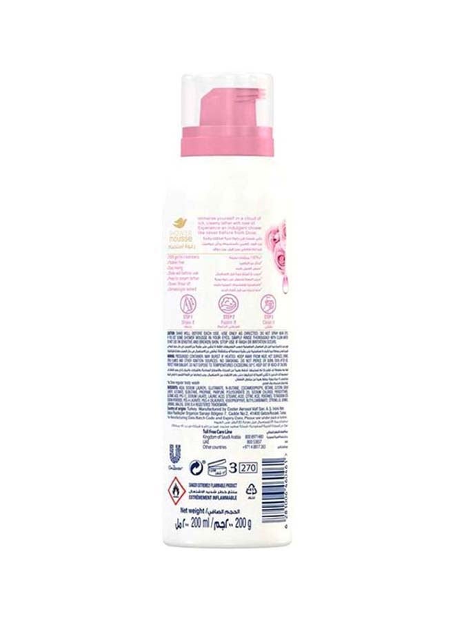 Dove - Shower Mousse With Rose Oil 200ml - Image 1