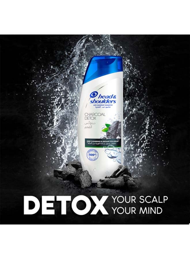 Head & Shoulders Charcoal Detox Anti-Dandruff Shampoo 600 + 400ml Pack of 2 White 600+400ml  - Image 2