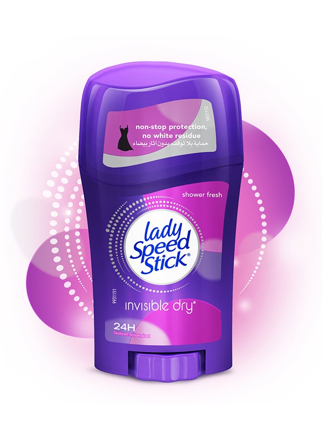 Lady Speed Stick - Invisible Dry Shower Fresh Antiperspirant Deodorant 40grams - Image 1
