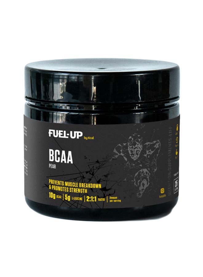 FUEL-UP by Kcal - BCAA - Pear - 10g of BCAA's per serving - 5g Leucine - 2:1:1 Ratio 325 Grams - Image 1