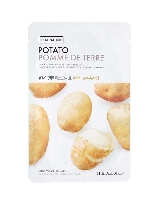 THE FACE SHOP Real Nature Potato Face Mask White 20grams - Image 1