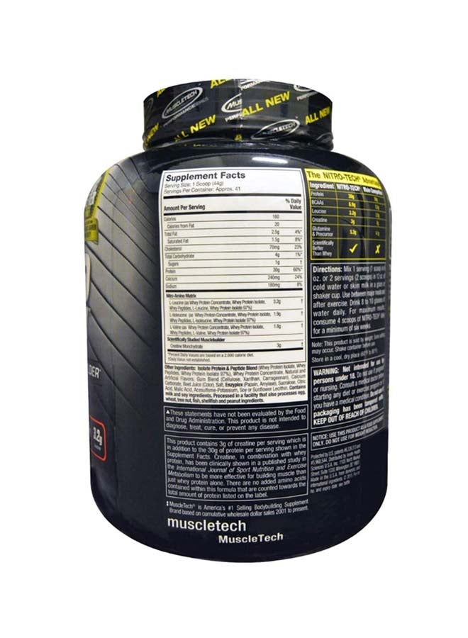 Nitro Tech Whey Isolate Lean Muscle Builder Protein Formula  Strawberry 1.8 Kg