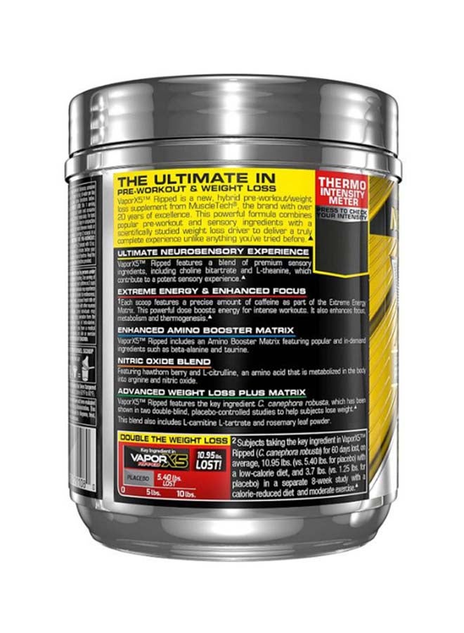 MuscleTech - Vapor X5 Ripped Pre-Workout - Strawberry Limeade - 30 Servings - Image 1