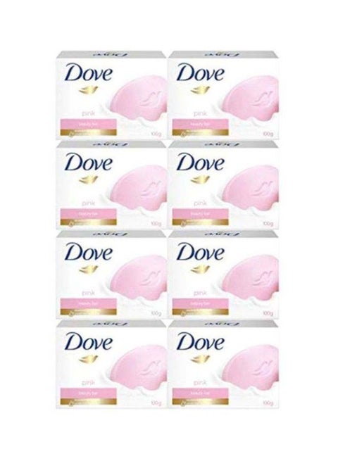 Pink Beauty Bar Soap 100g Pack Of 8