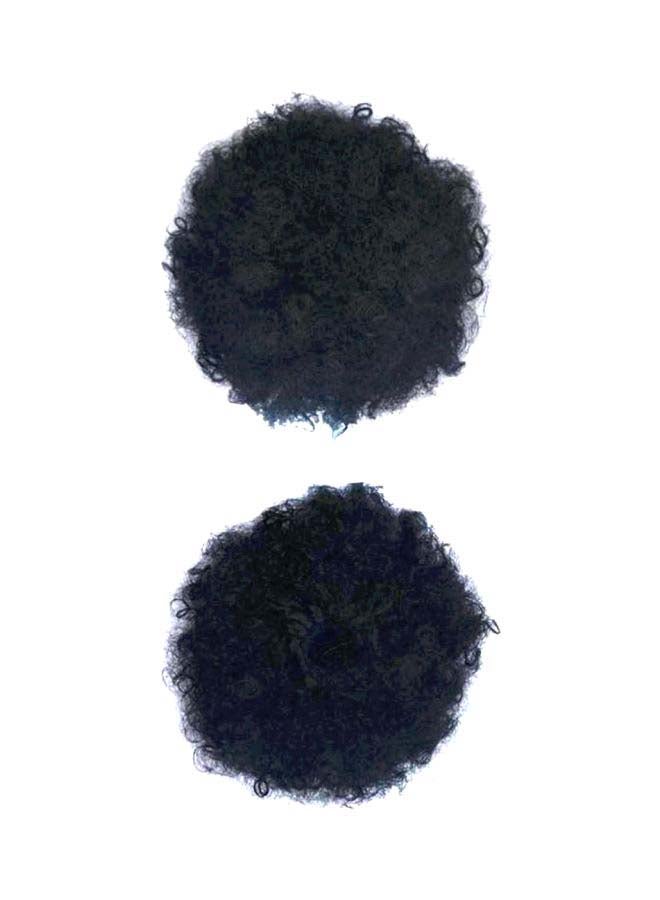 وصلة شعر بنمط ذيل حصان مموج أسود