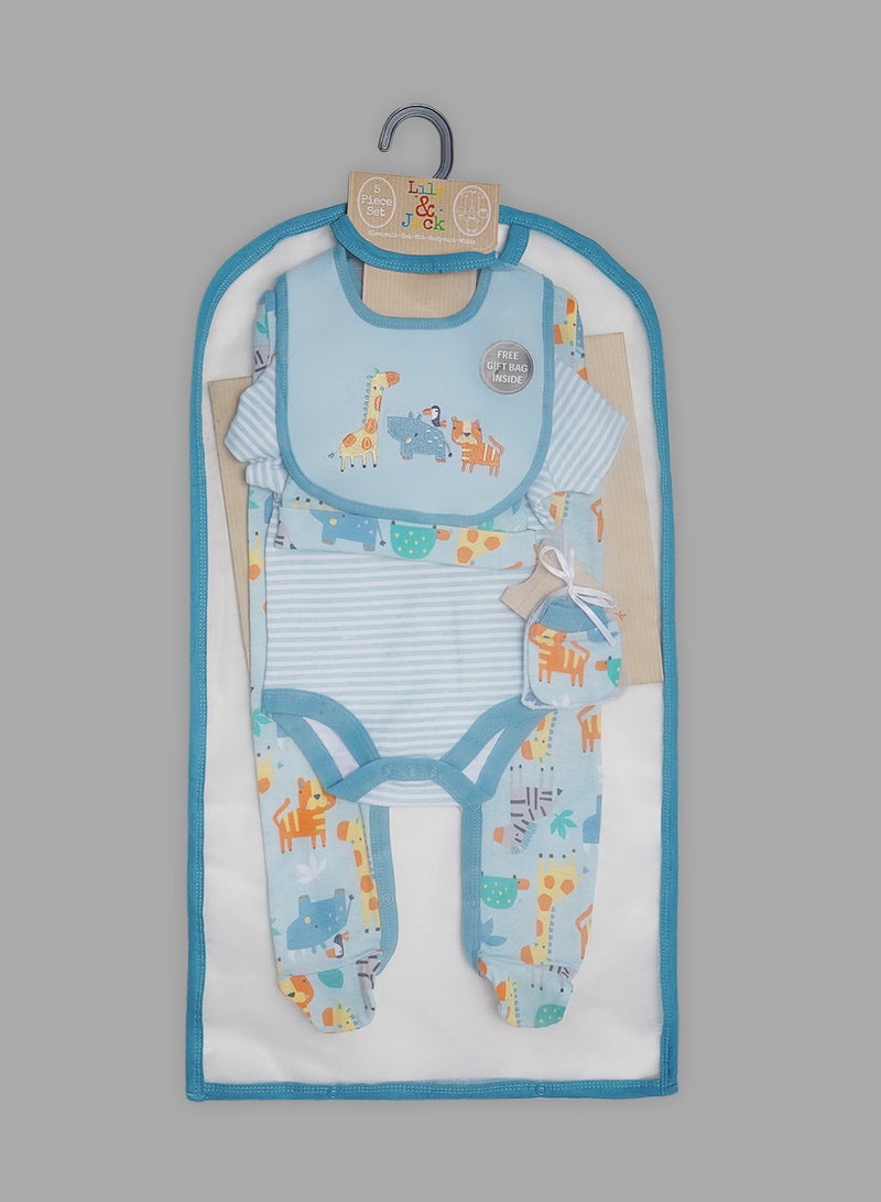 lily and jack - 5 Piece Infant Combo Set Baby Blue - Image 1