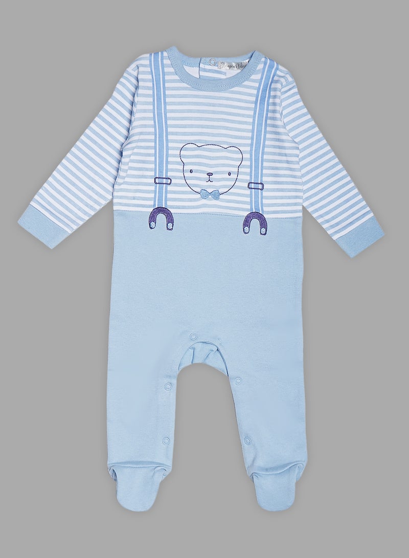 bonjour bebe - 5 Piece Infant Combo Set Baby Blue - Image 1