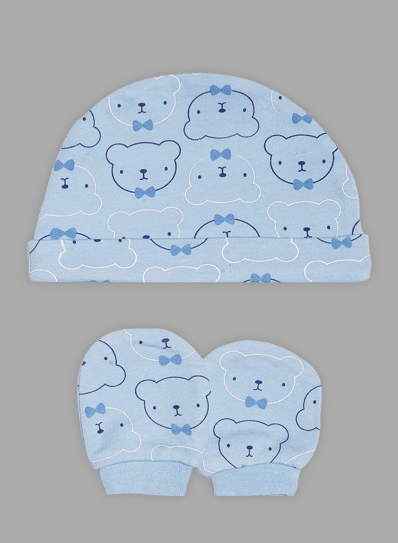 bonjour bebe - 5 Piece Infant Combo Set Baby Blue - Image 1