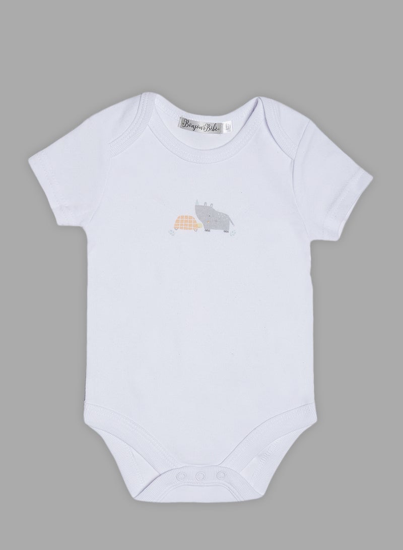 bonjour bebe - 5 Piece Baby Combo Set White - Image 1