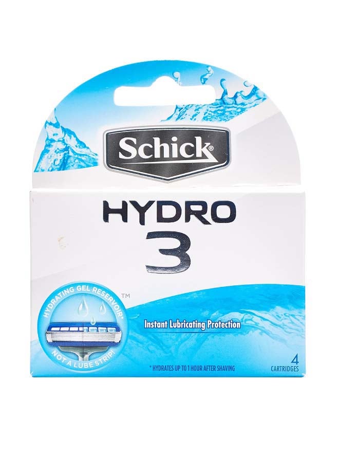 شيك مجموعة خراطيش إعادة تعبئة جل مرطب مكونة من 4 قطع أزرق / فضي - Image 1