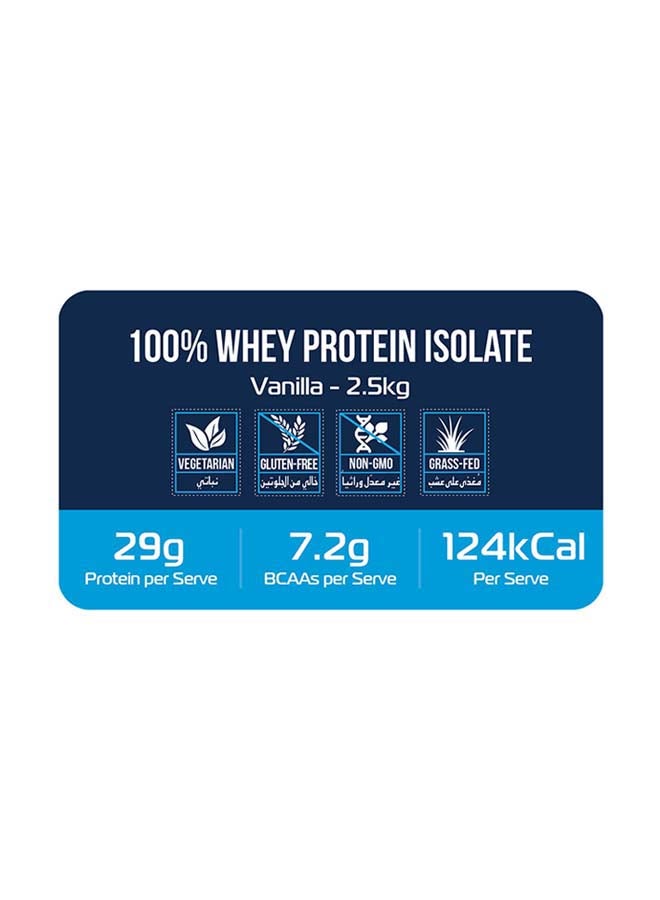 Yalla Protein - 100% Grass-Fed Whey Protein Isolate - Vanilla - 2.5kg (76 servings) - Image 1