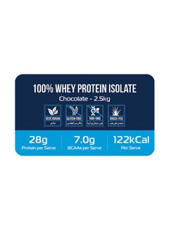Yalla Protein 100% Grass-Fed Whey Protein Isolate - Chocolate - 2.5kg (76 servings)  - Image 2