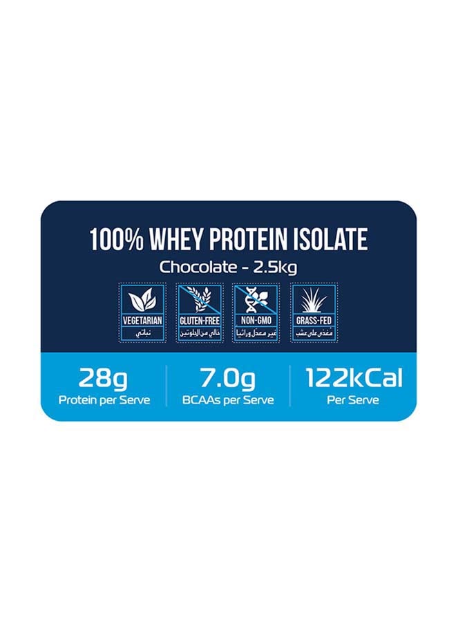 Yalla Protein 100% Grass-Fed Whey Protein Isolate - Chocolate - 2.5kg (76 servings)  - Image 2