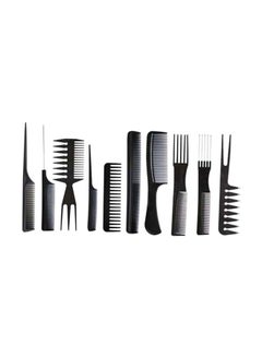 10-Piece Professional Salon Hair Comb Set Black - v1638784317/N13771257A_1