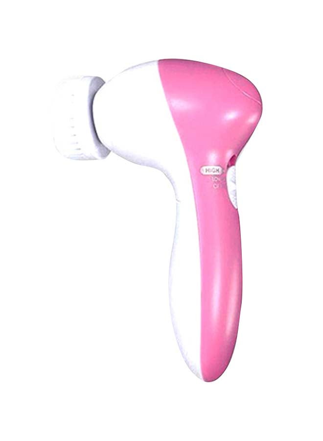 Generic 5-In-1 Facial Cleanser Massager Kit Pink/White - Image 1