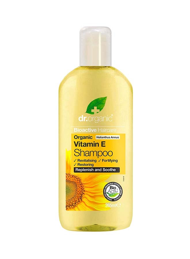 dr.organic Bioactive Haircare Vitamin E Shampoo 265ml  - Image 1