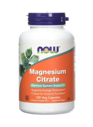Magnesium Citrate Nervous System Support 120 Veg Capsules - v1638784335/N32238354A_1
