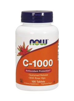 Vitamin C-1000 Sustained Release with Rose hip, 100 Tablets - v1638784338/N32238415A_1