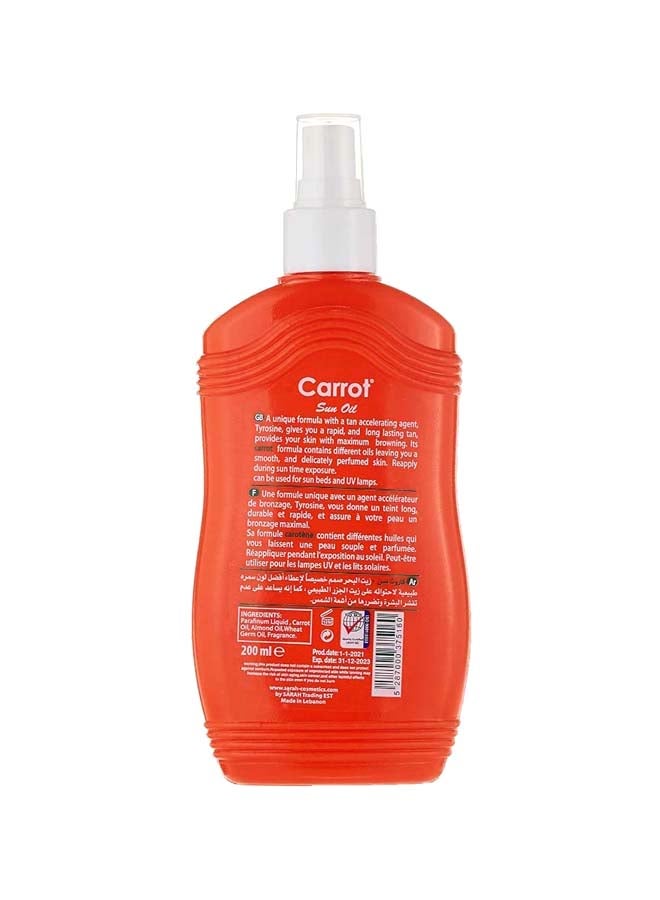 Carrot Sun - Sun Tanning Spray Oil 200ml - Image 1