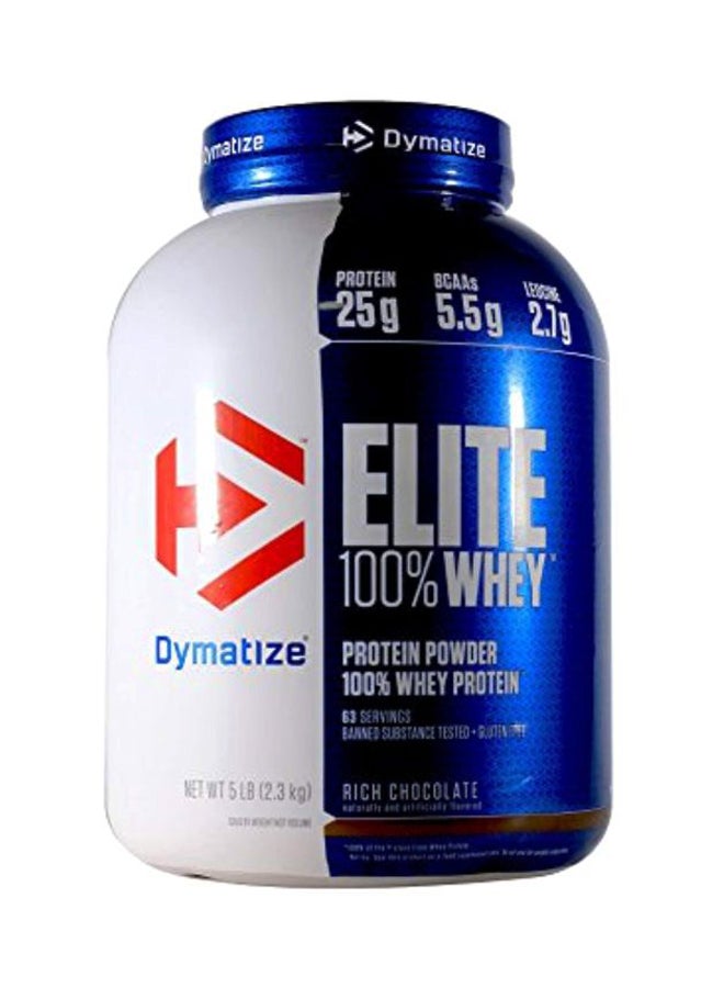 Dymatize - Elite 100% Whey Protein Powder  Rich Chocolate 5lbs - Image 1