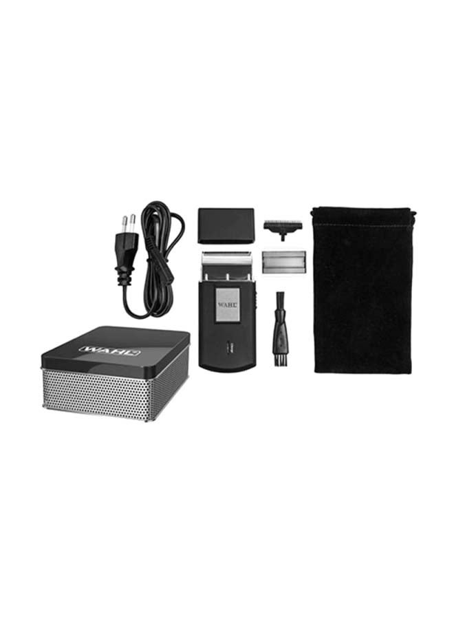 WAHL - Rechargeable Travel Shaver Kit Black/Silver - Image 1