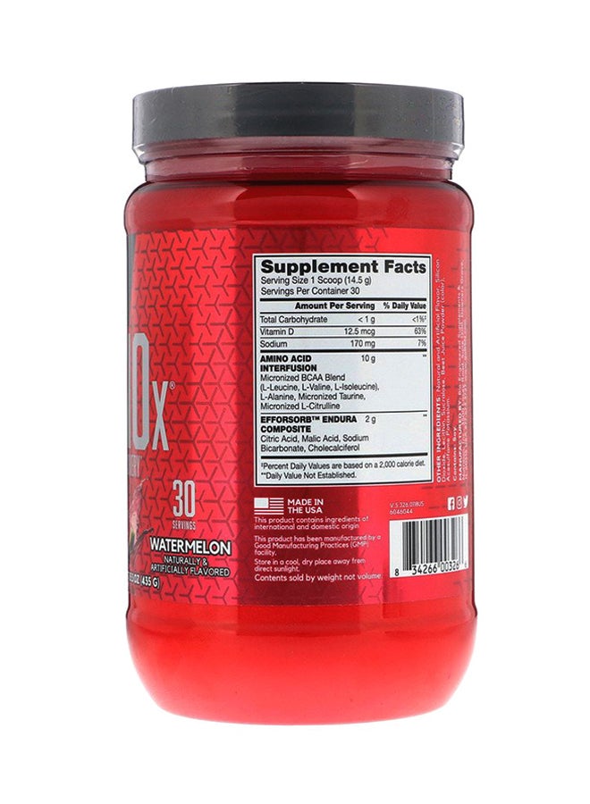 BSN Amino X Muscle Recovery And Endurance Powder with BCAAs, 10 Grams of Amino Acids, Keto Friendly, Caffeine Free, Flavor Watermelon - 30 Servings - Image 2