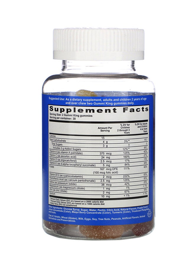 GummiKing Multi-Vitamins And Minerals Diatery Supplement - 60 Gummies  - Image 2