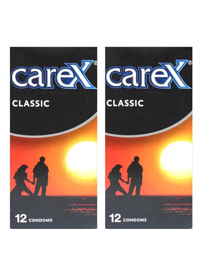 careX Pack Of 2 Classic Condom