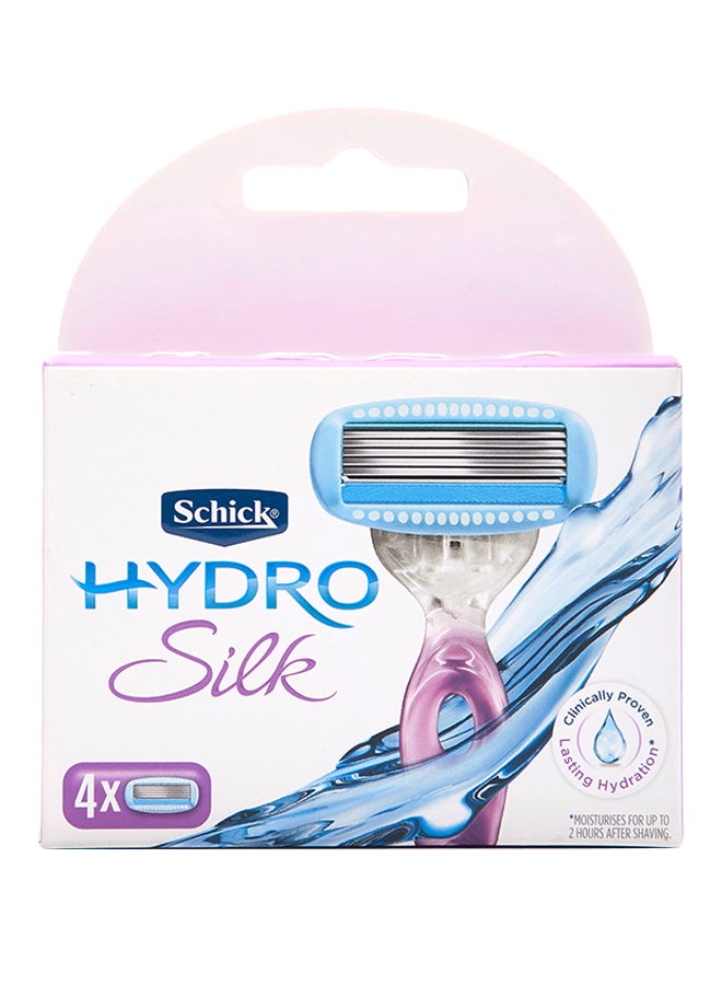 شيك مجموع شفرات هايدرو سيلك مكونة من 4 قطع فضي - Image 1