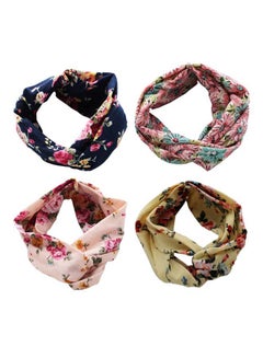 CYTHERIA 4-Piece Criss Cross Hair Band Multicolor 46x7.6x0.7centimeter  - Image 1