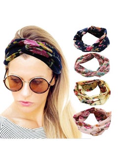 CYTHERIA 4-Piece Criss Cross Hair Band Multicolor 46x7.6x0.7centimeter  - Image 2