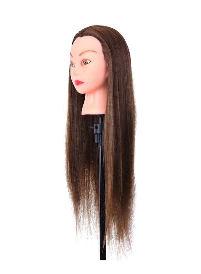 Generic Hairdressing Training Head Brown 24inch - Image 1