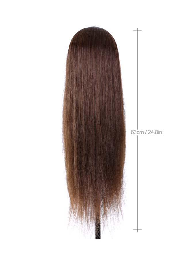 Generic Hairdressing Training Head Brown 24inch - Image 2