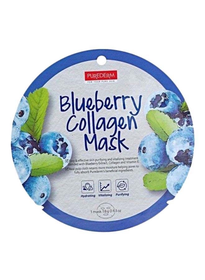 Purederm - Blueberry Collagen Mask 18grams - Image 1