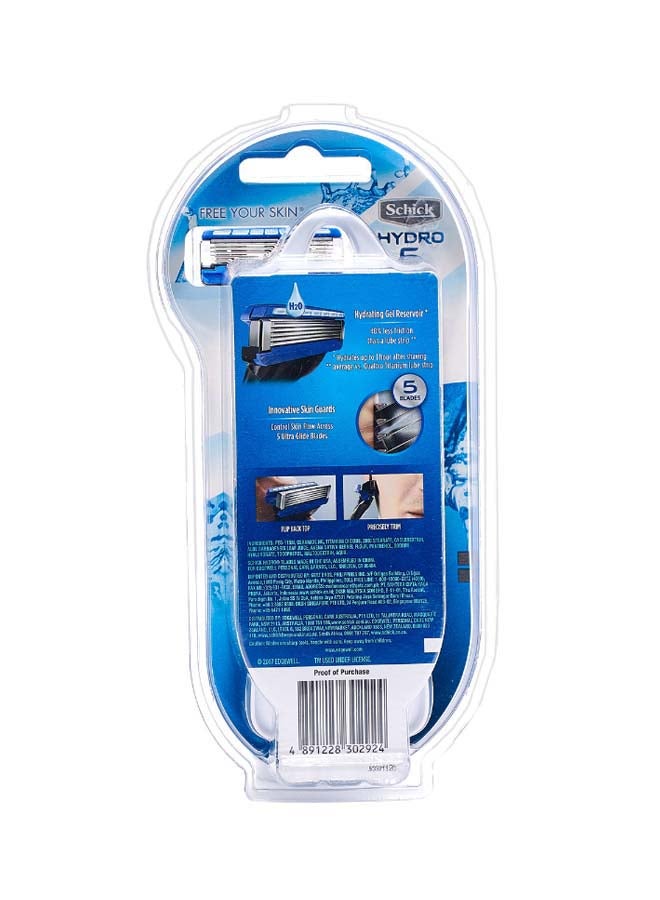 شيك شفرة حلاقة هيدرو 5 أزرق/ أبيض - Image 2
