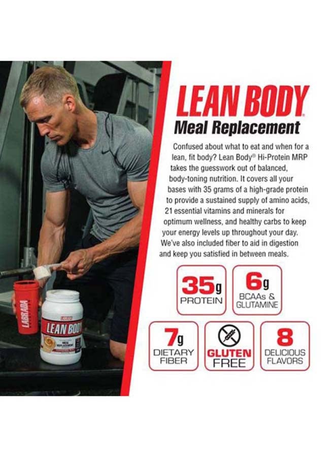 LABRADA Lean Body Meal Replacement Protein Shake Chocolate 2.47lbs - Image 2