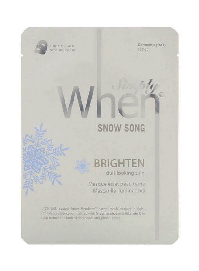 When Snow Song Brighten Face Mask - Image 1