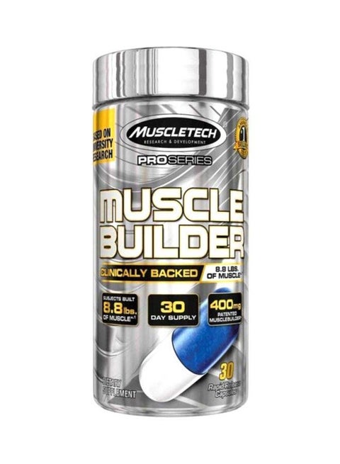 Pro Series Muscle Builder Dietary Supplement - Unflavored - 30 Capsules